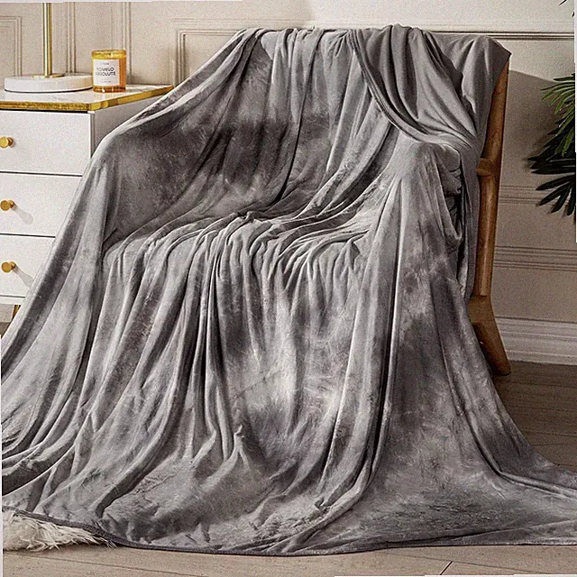Cooling Blanket for Night Sweats Decorative Tie Dye Absorbs Heat to Keep Cool...