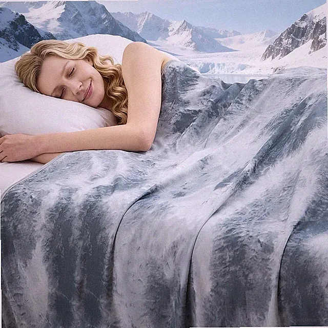 Cooling Blanket Throw 50"x70" Hot Sleepers Lightweight/Breathable Cooling Night
