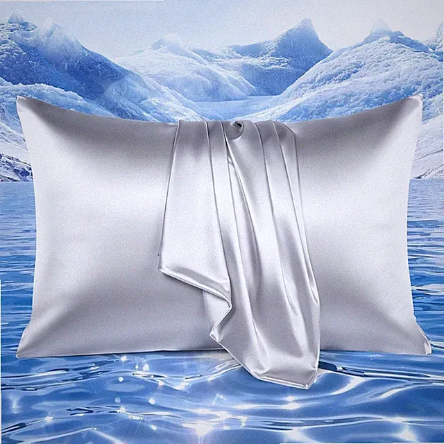 Cooling Pillowcases for Hot Sleepers, Upgraded Arc-Chill Cooling Satin Pillowcas