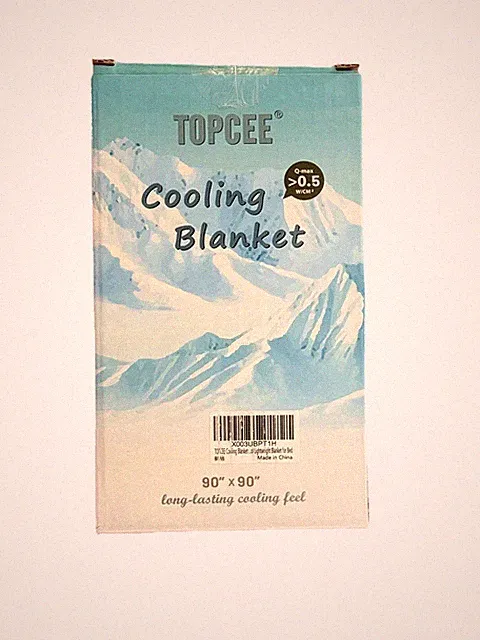 Topcee Cooling Blanket (90"x90"Queen Size) for Night Sweats Absorbs Heat